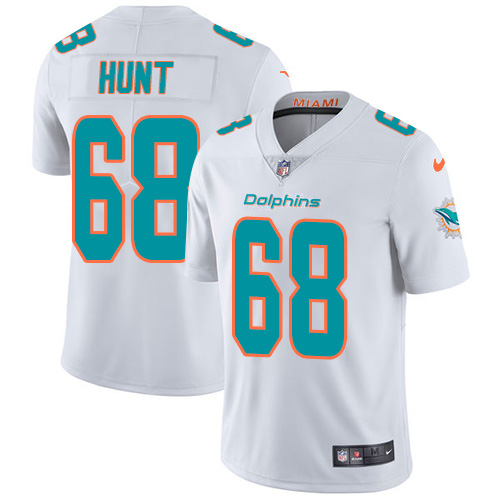 Nike Miami Dolphins #68 Robert Hunt White Youth Stitched NFL Vapor Untouchable Limited Jersey